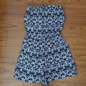 Tube top style romper